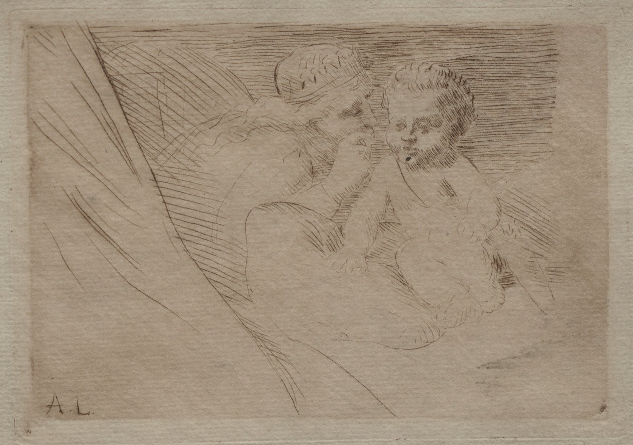 Mab e Cupido da Alphonse Legros