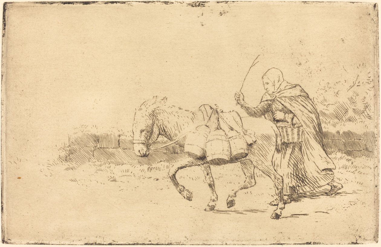 Lattaia di Boulogne, 1ª tavola da Alphonse Legros