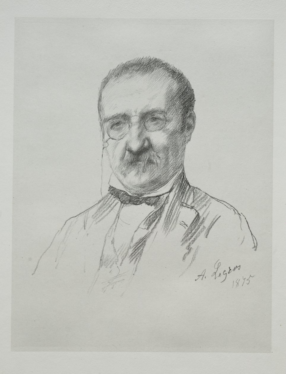 Mr. Champfleury, 1875 da Alphonse Legros