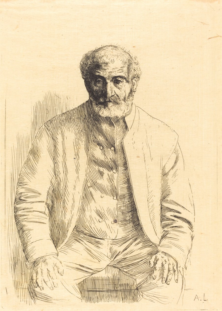 Vecchio Seduto da Alphonse Legros