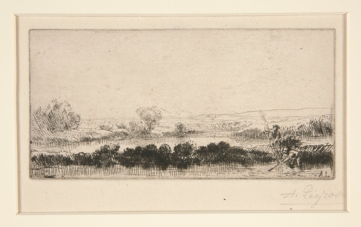 Paesaggio di Tourbieres: Nelle paludi da Alphonse Legros