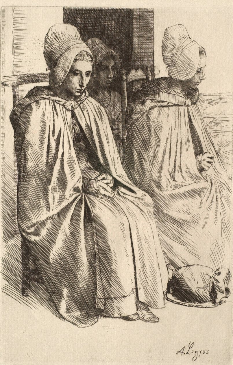 Contadine dei dintorni di Boulogne da Alphonse Legros