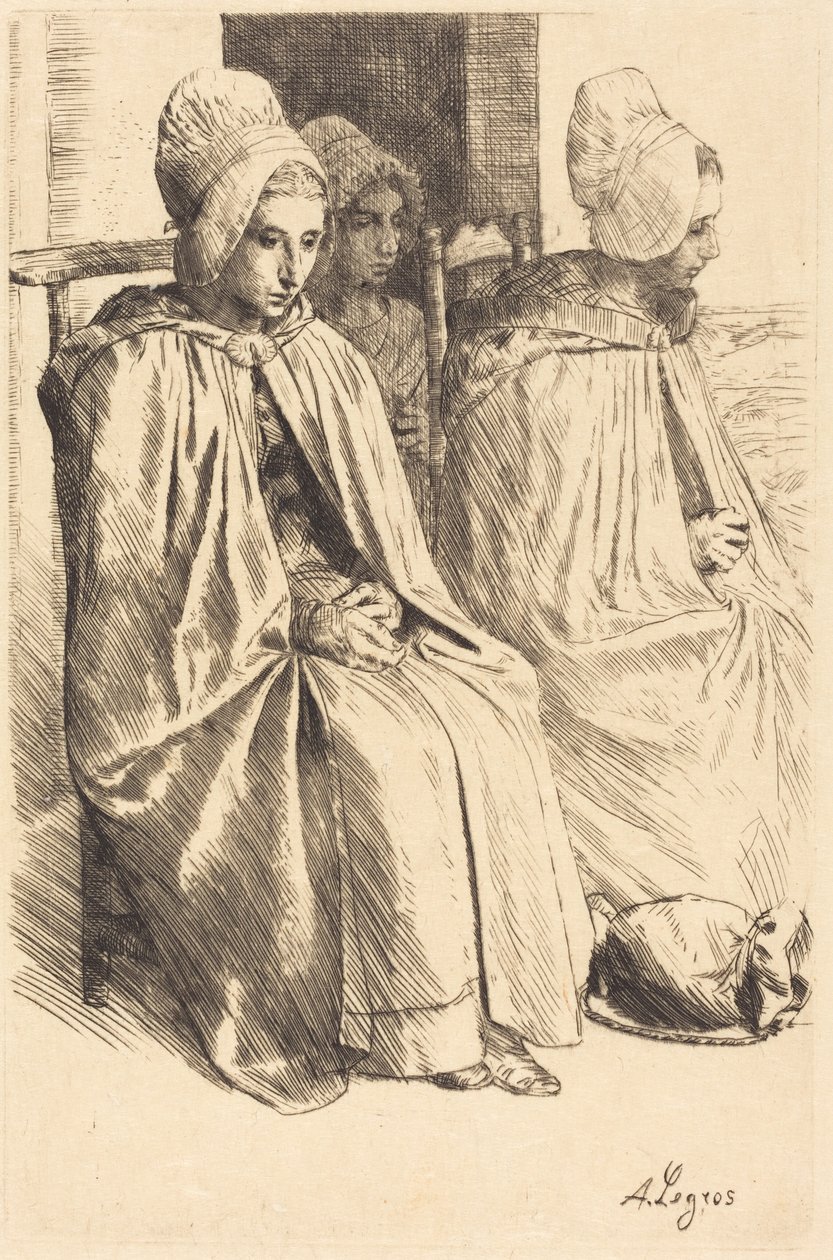 Contadine di Boulogne (Contadine dei dintorni di Boulogne) da Alphonse Legros