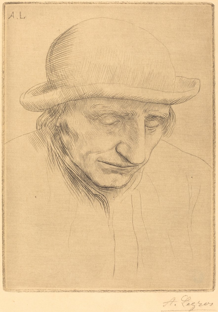 Contadino con Cappello Rotondo da Alphonse Legros