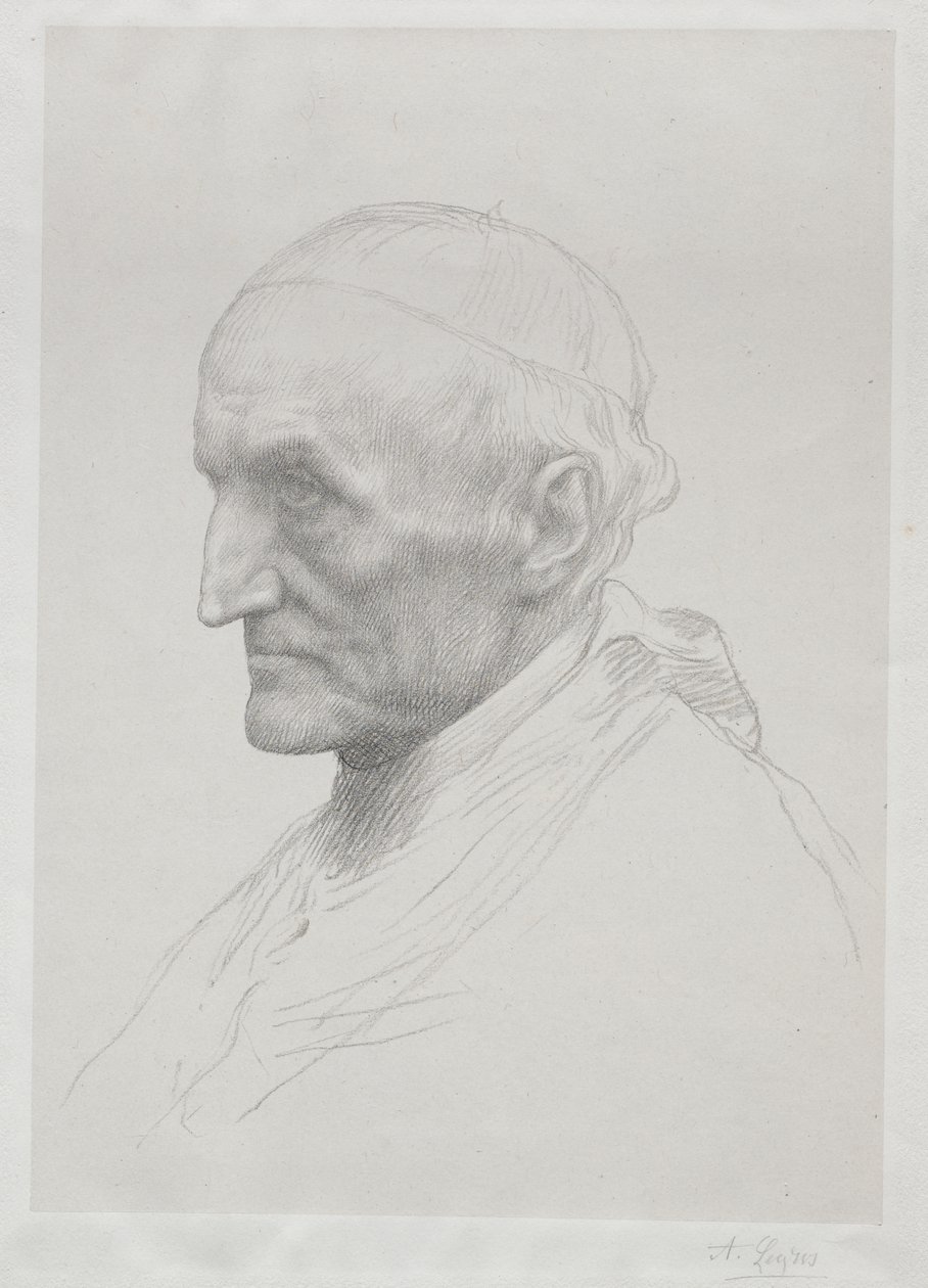 Ritratto del Cardinale Manning (2ª Tavola) da Alphonse Legros