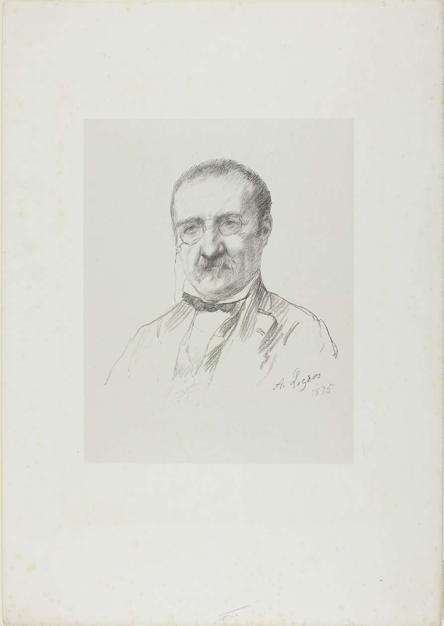 Ritratto di Champfleury da Alphonse Legros
