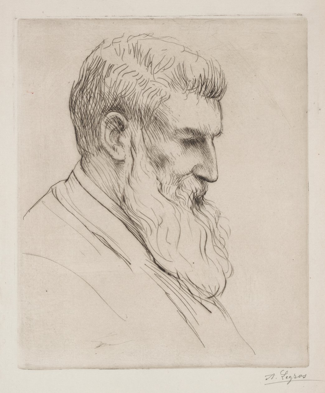 Ritratto di Craibe Angus da Alphonse Legros