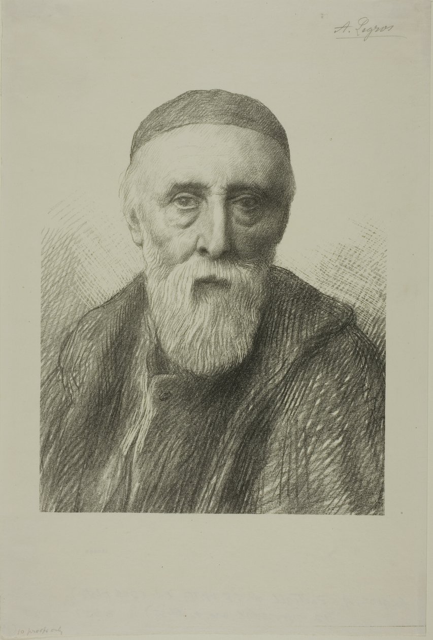 Ritratto di G. F. Watts, R. A., seconda lastra da Alphonse Legros