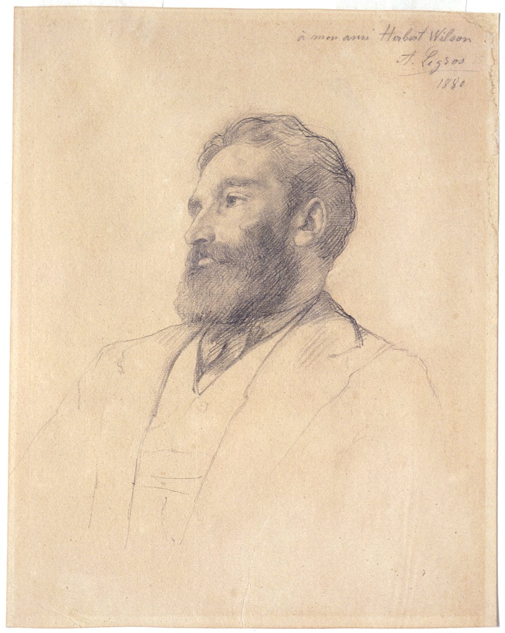 Ritratto di Herbert Wilson da Alphonse Legros