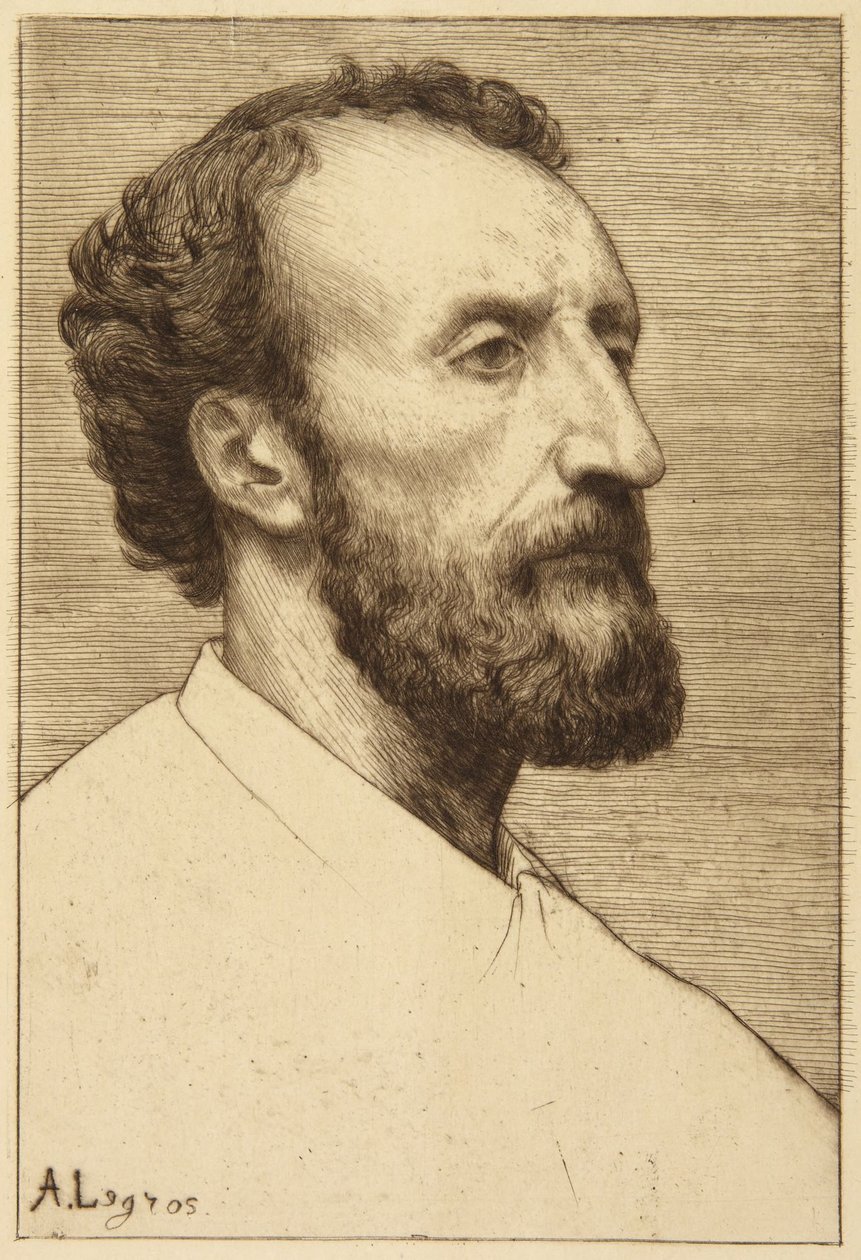 Ritratto di J. Dalou da Alphonse Legros