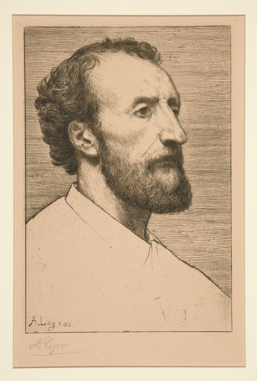 Ritratto di Jules Dalou da Alphonse Legros