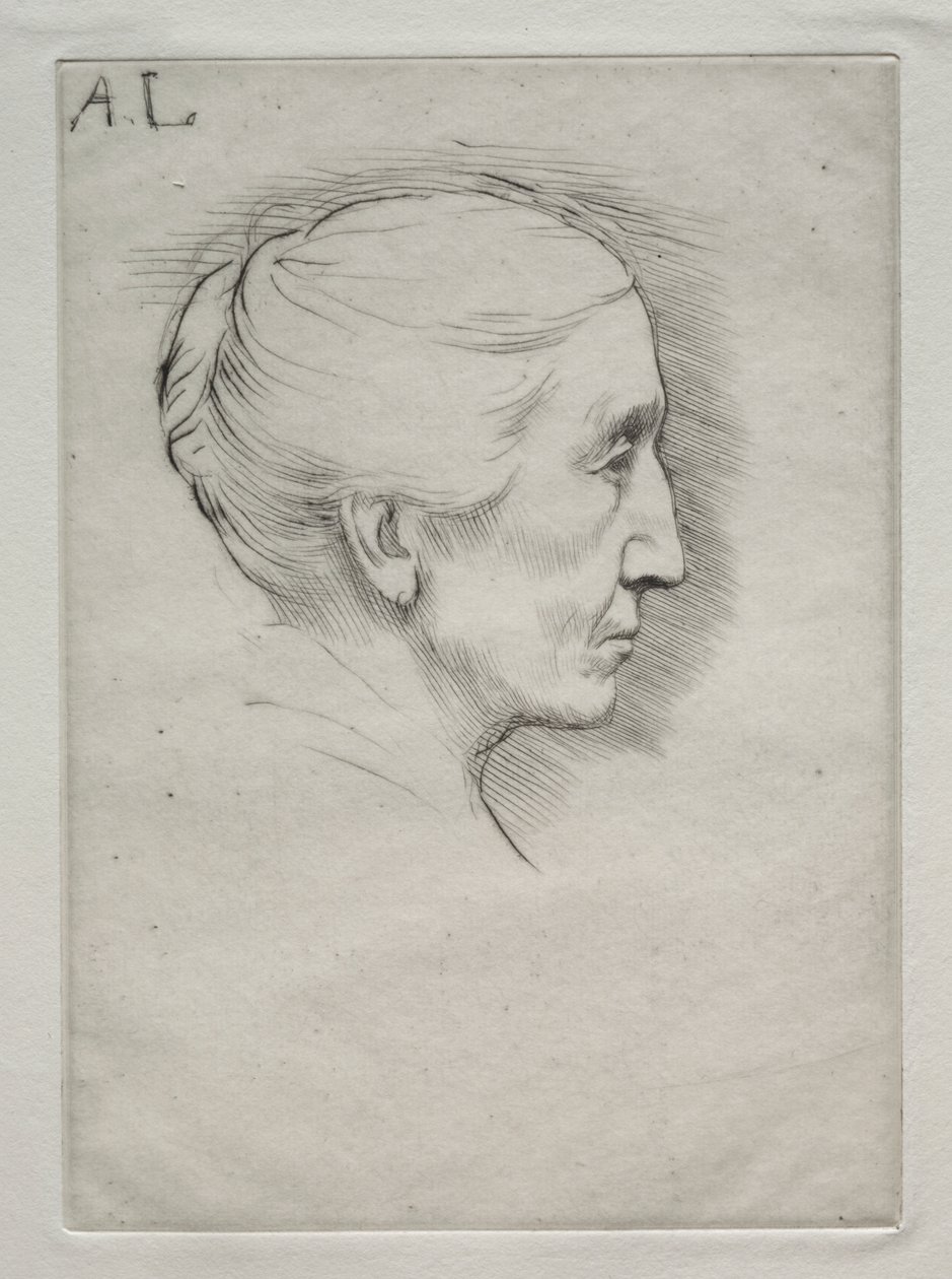 Ritratto di Mme. Emily Hughes (1ª tavola) da Alphonse Legros
