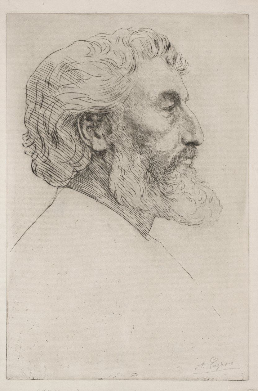 Ritratto di Sir Frederick Leighton (Prima tavola) da Alphonse Legros