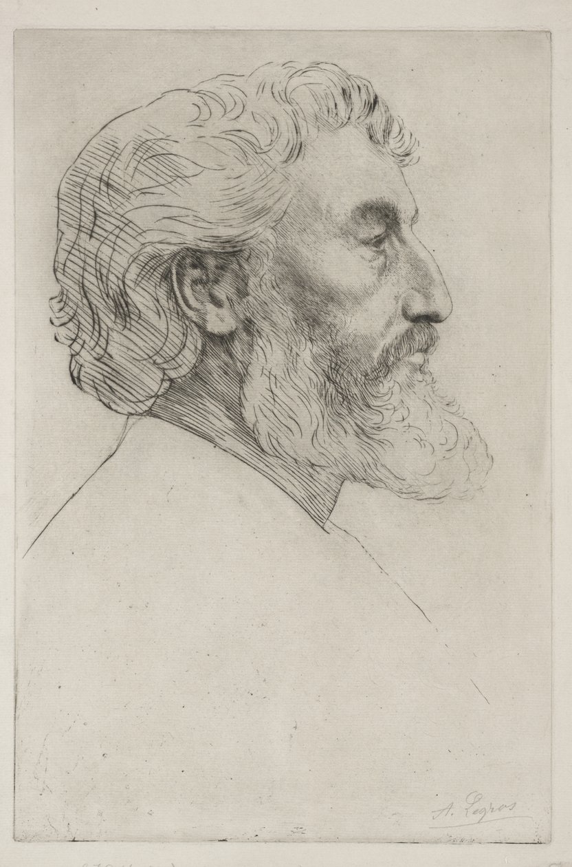 Ritratto di Sir Frederick Leighton (Prima tavola) da Alphonse Legros