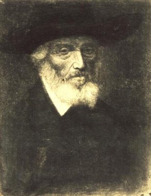 Ritratto di Thomas Carlyle da Alphonse Legros