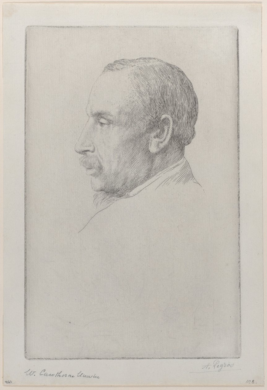 Ritratto di William Cawthorne Unwin da Alphonse Legros