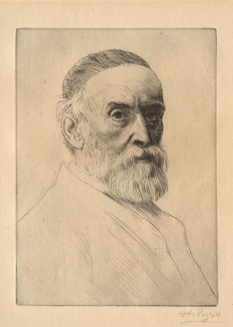 Ritratto del pittore G. F. Watts (1817-1904) da Alphonse Legros