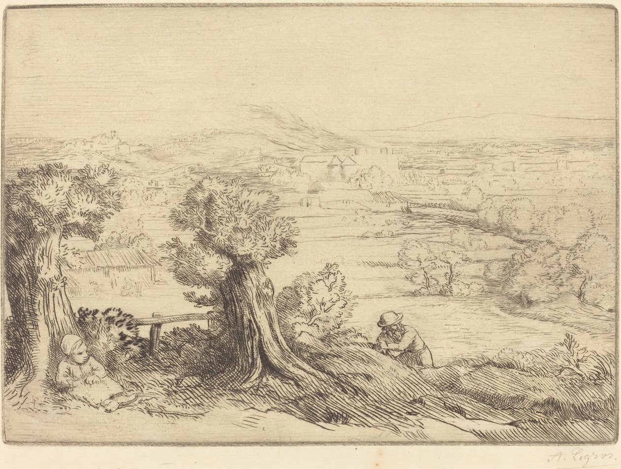 Ricordo di una valle in Borgogna da Alphonse Legros
