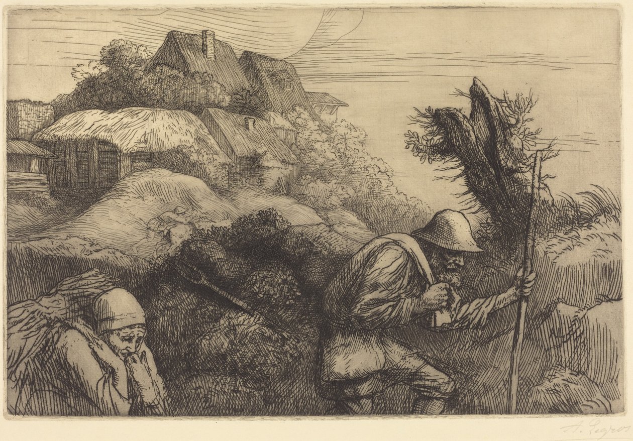 Return from the Woods (Il ritorno dal bosco) da Alphonse Legros