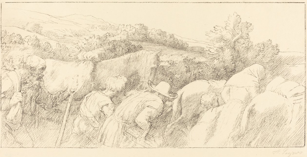 Il ritorno dei contadini da Alphonse Legros