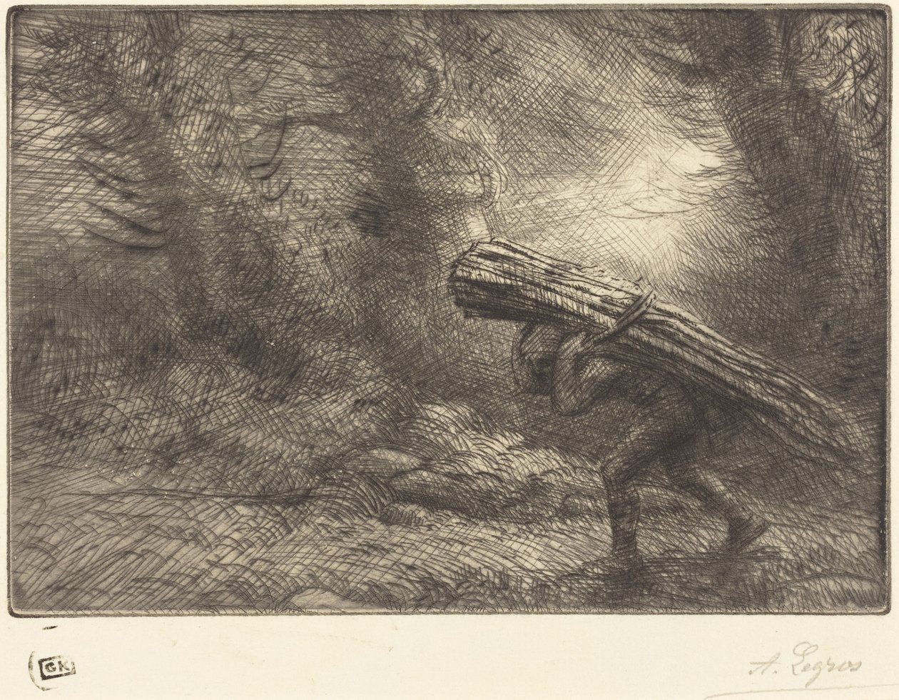 Ritorno al cottage (Il ritorno alla casetta di paglia) da Alphonse Legros