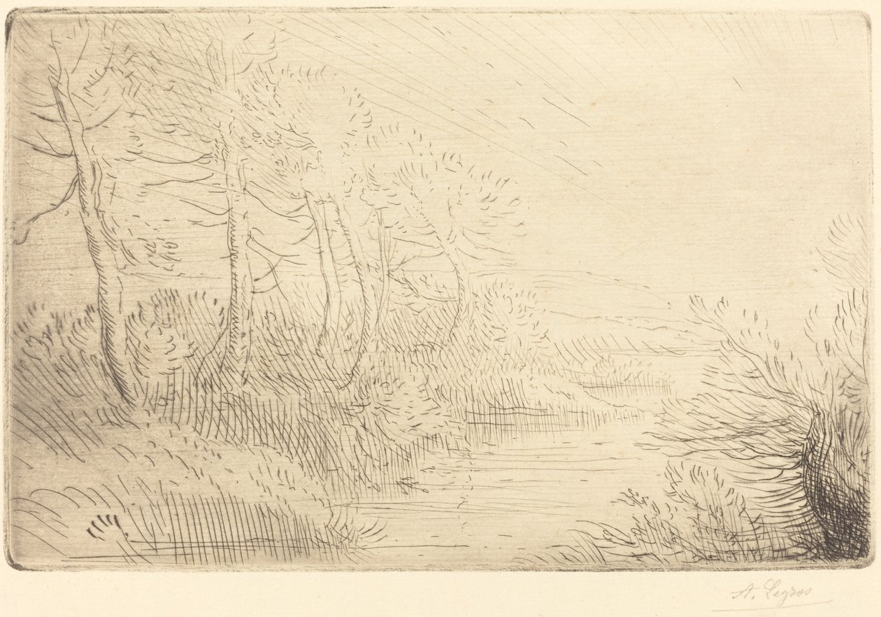 Bordo del fiume da Alphonse Legros