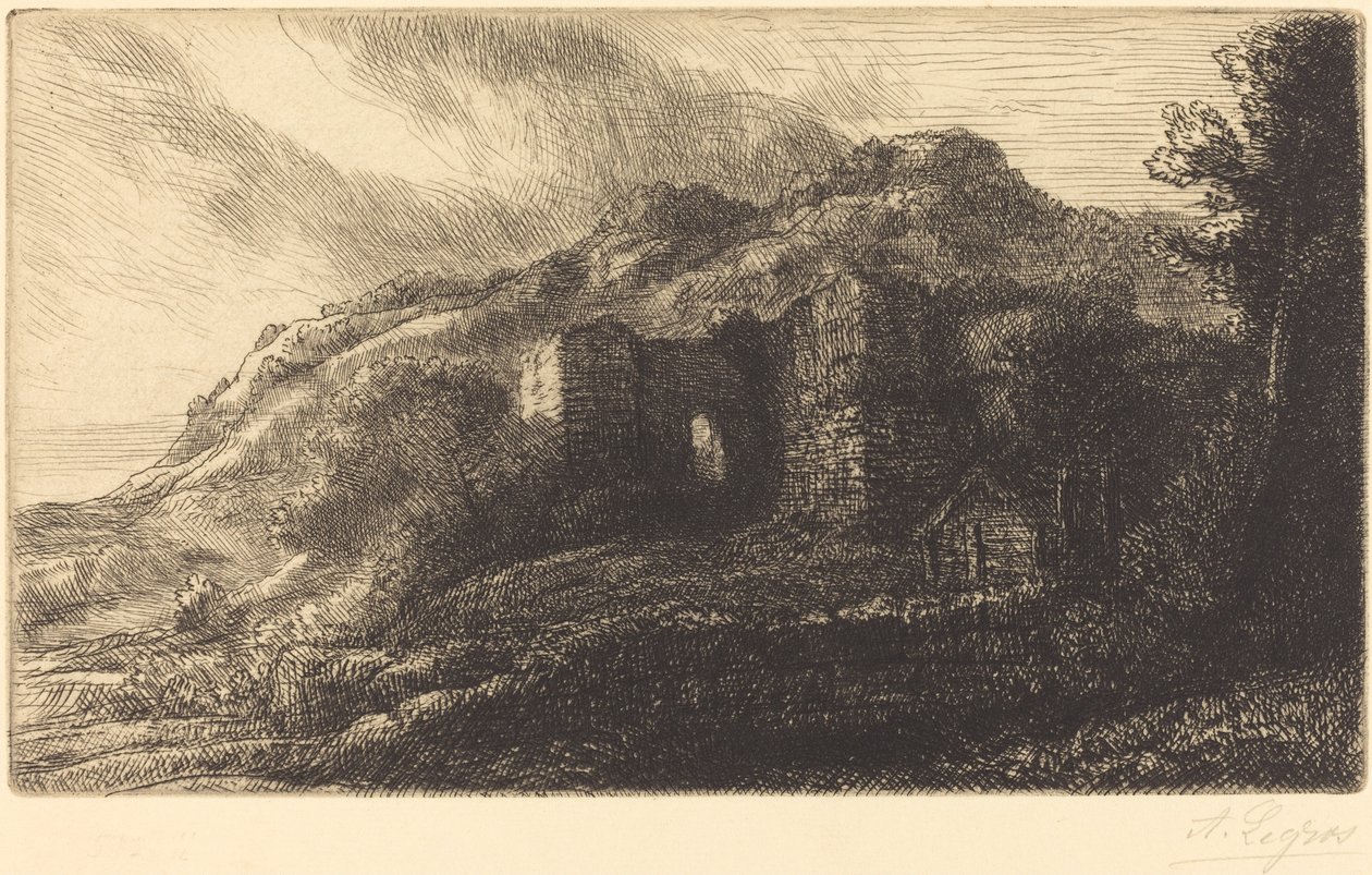 Rovine di un castello da Alphonse Legros