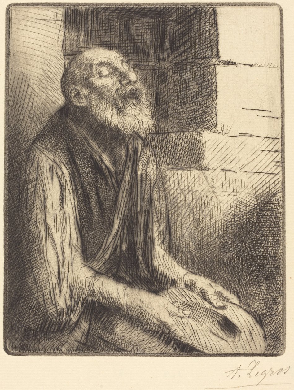 Mendicante seduto (Mendiant assis) da Alphonse Legros