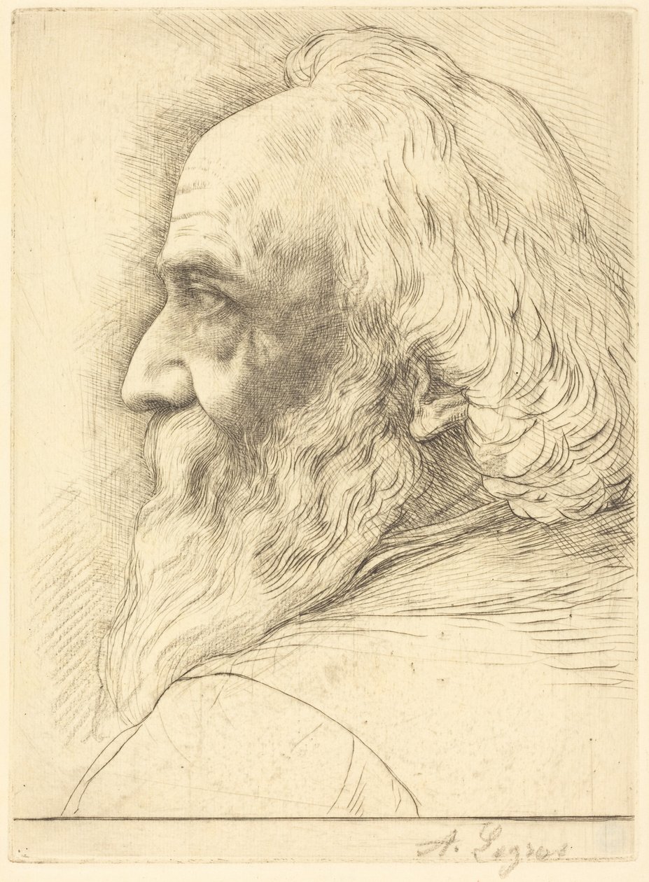 Autoritratto, 12ª tavola da Alphonse Legros