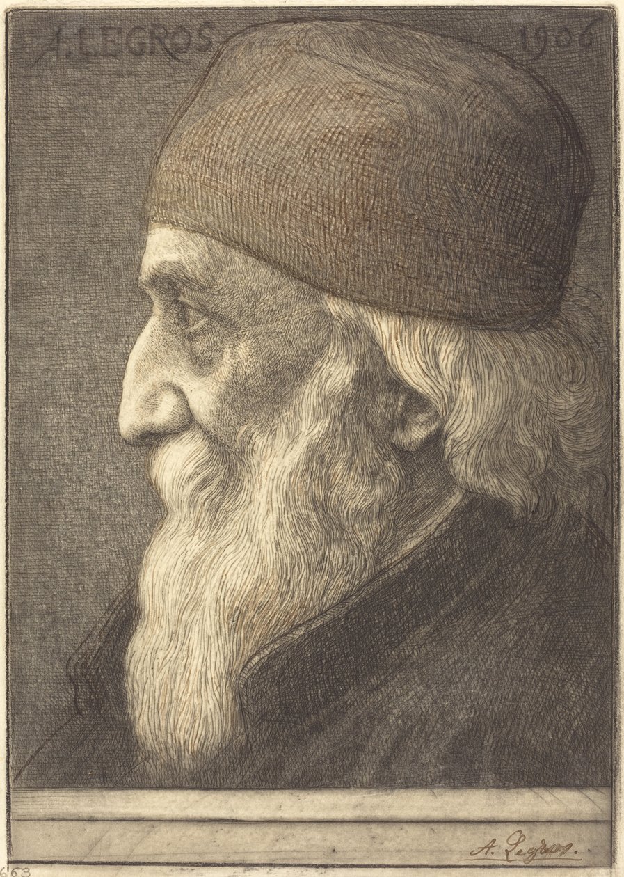 Autoritratto (13ª tavola) da Alphonse Legros