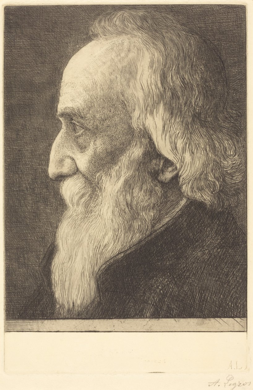 Autoritratto, tavola 13 da Alphonse Legros