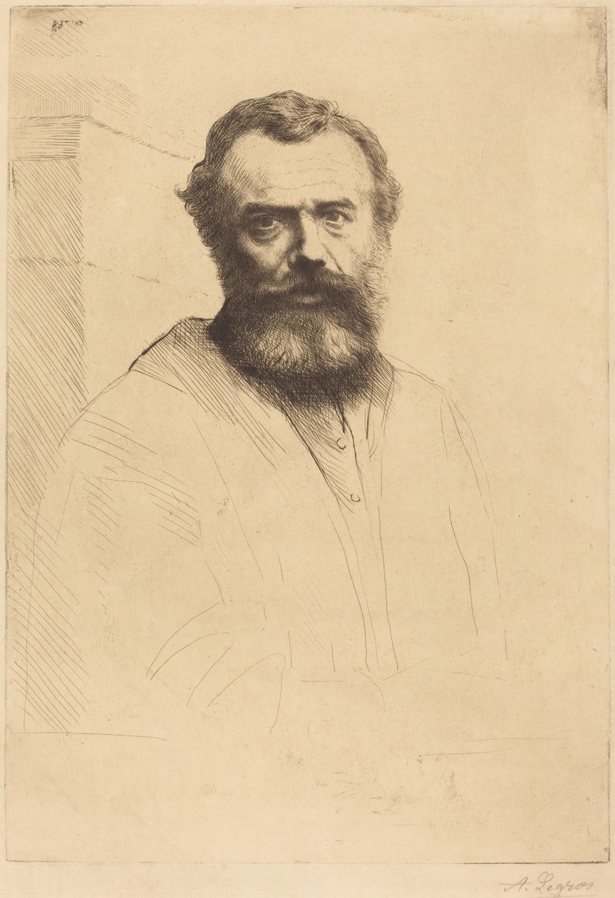 Autoritratto, terza lastra da Alphonse Legros