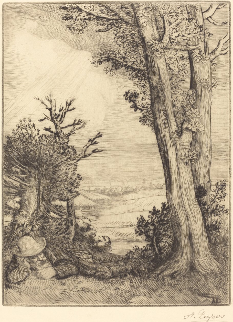 Siesta in Campagna da Alphonse Legros