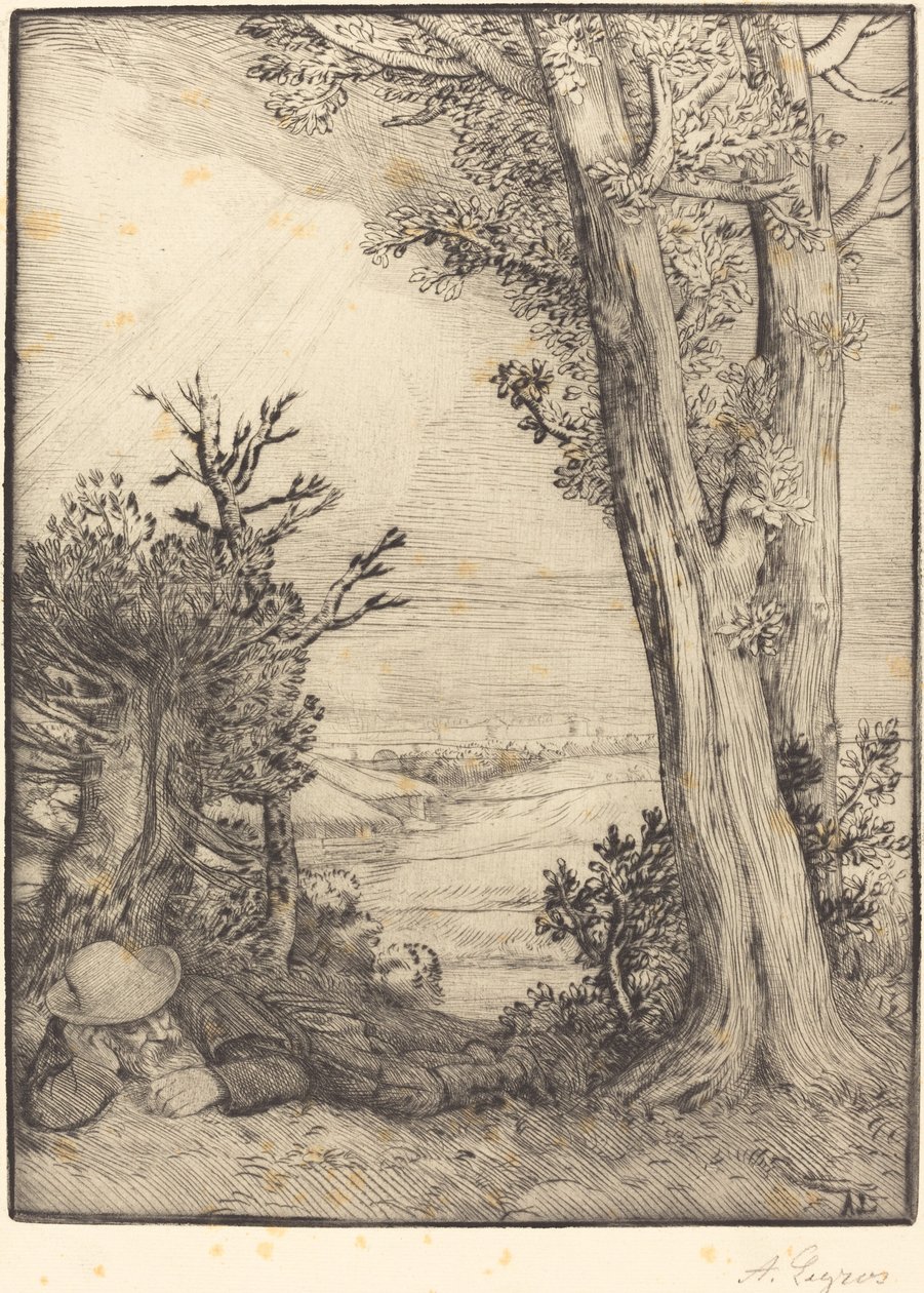 Siesta in campagna Sieste dans la campagne da Alphonse Legros