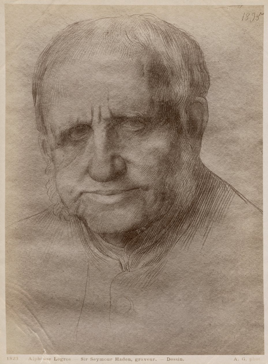 Sir Francis Seymour Haden, incisore, 1895 da Alphonse Legros