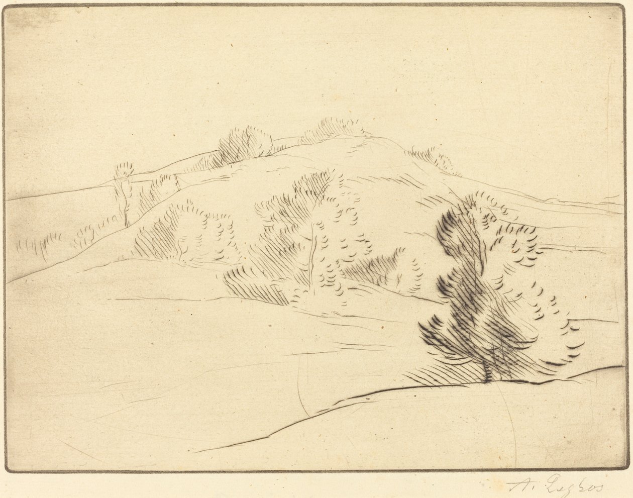 Piccola collina Le coteau da Alphonse Legros