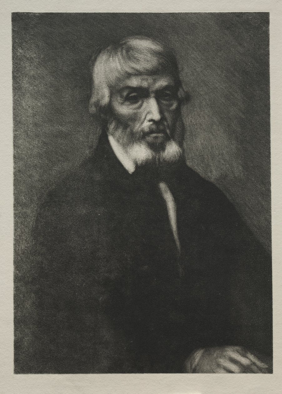 Piccolo ritratto di Thomas Carlyle da Alphonse Legros