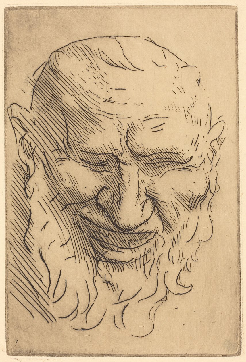 Maschera da satiro piccola (Petit masque de satyre) da Alphonse Legros