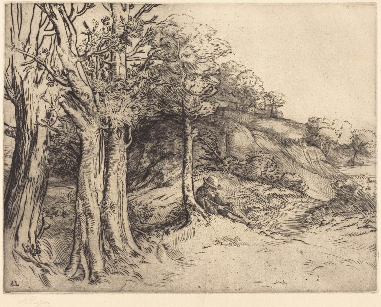 Solitudine (Solitudine (Paesaggio)) da Alphonse Legros