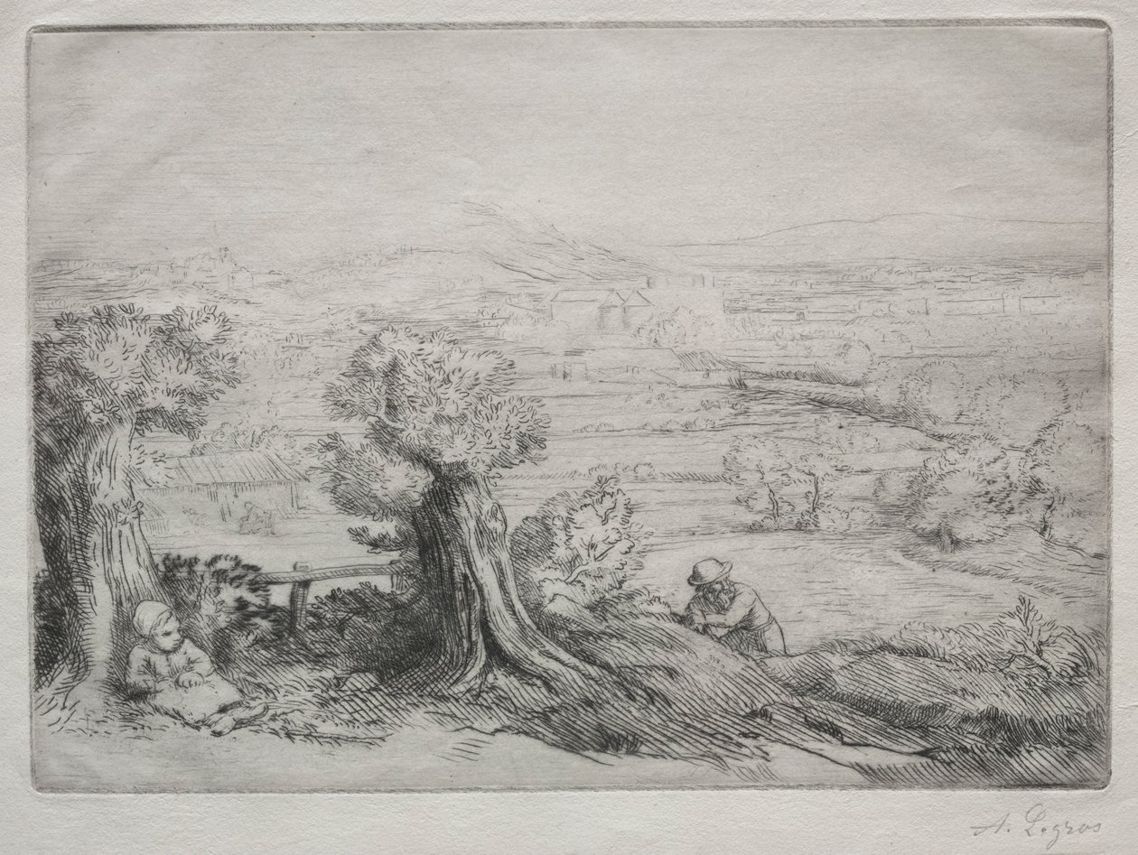 Souvenir di una valle in Borgogna da Alphonse Legros