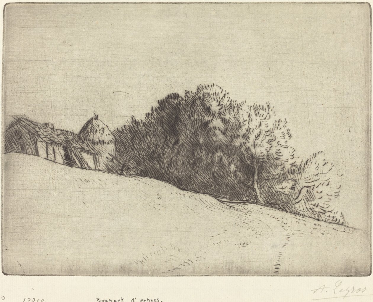Gruppo di alberi da Alphonse Legros