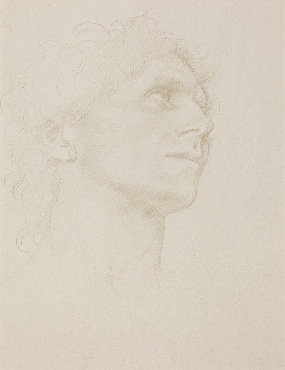 Studio di una testa di donna, di profilo a destra da Alphonse Legros
