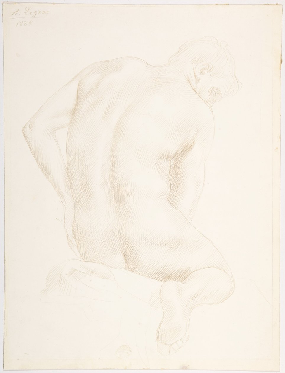 Studio di una figura da Alphonse Legros