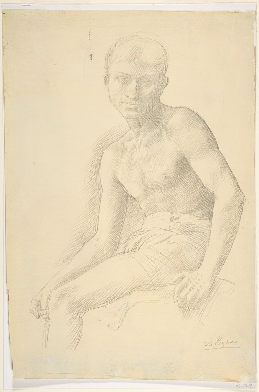 Studio di una figura da Alphonse Legros