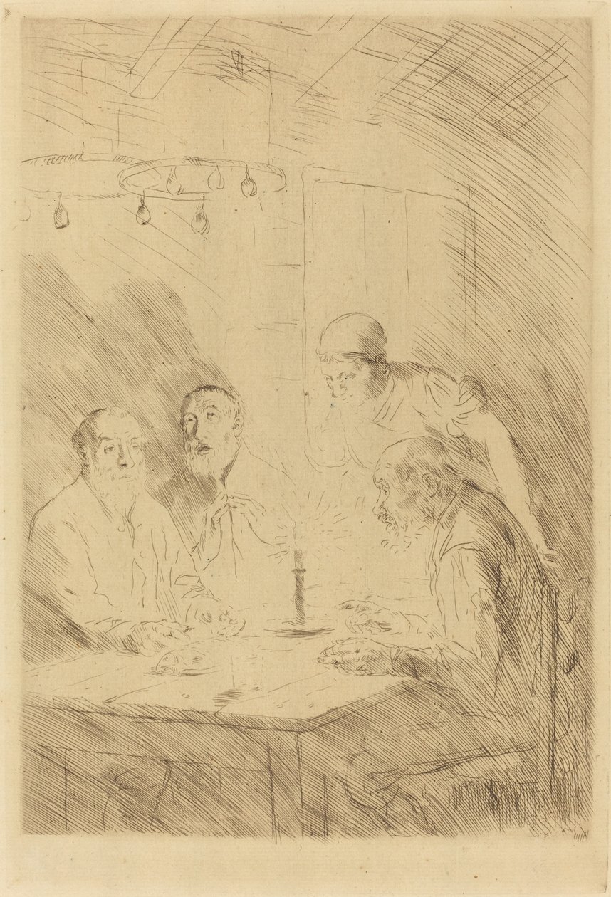 Cena dei poveri, Le souper chez misere da Alphonse Legros