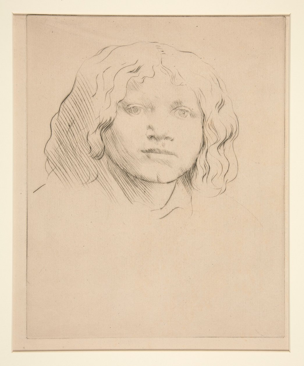 Testa di bambino italiano da Alphonse Legros