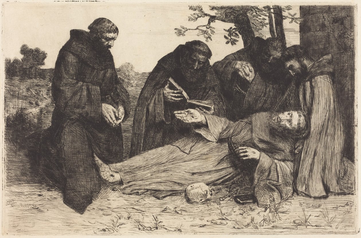 La morte di san Francesco da Alphonse Legros