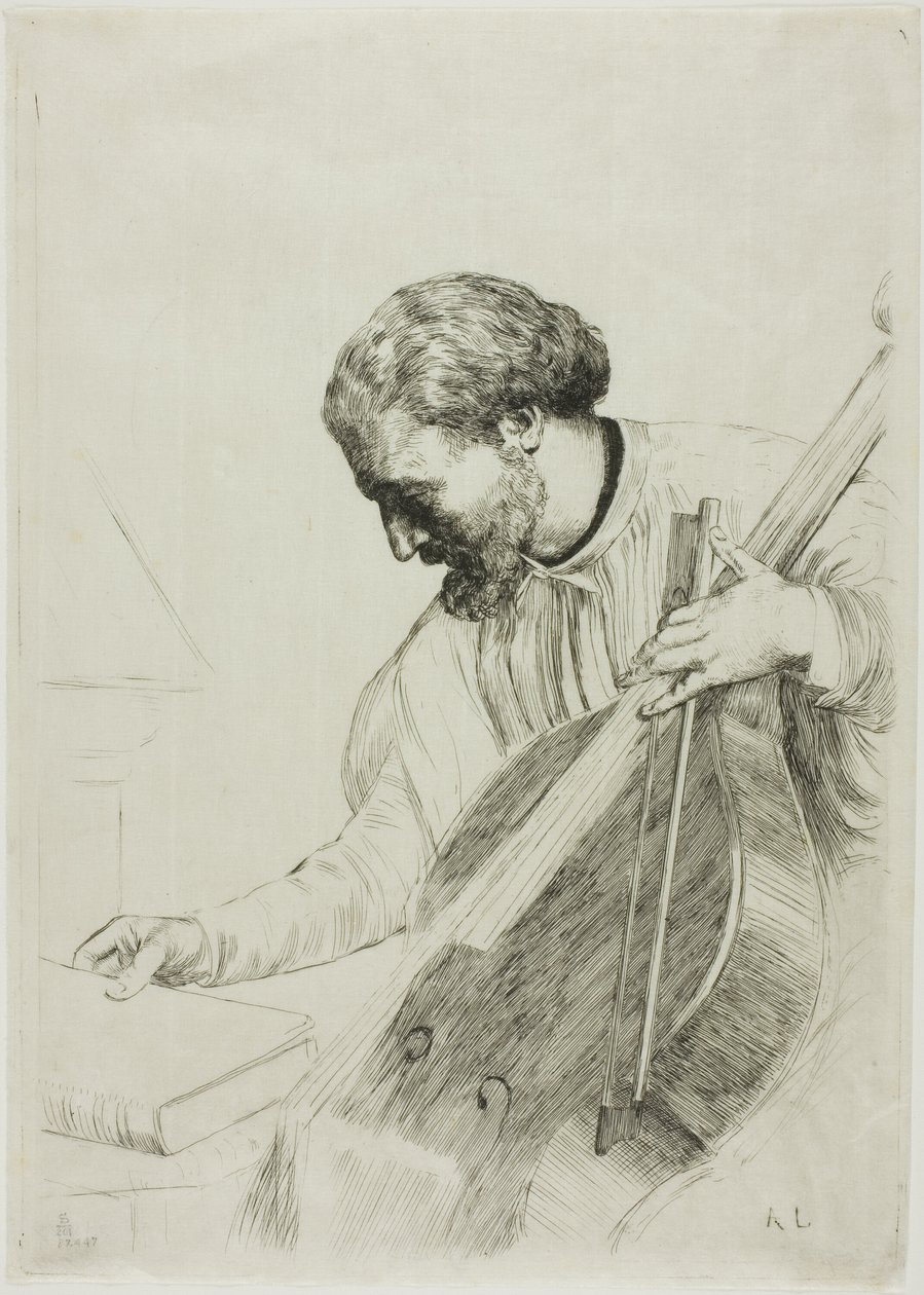 Il contrabbassista da Alphonse Legros