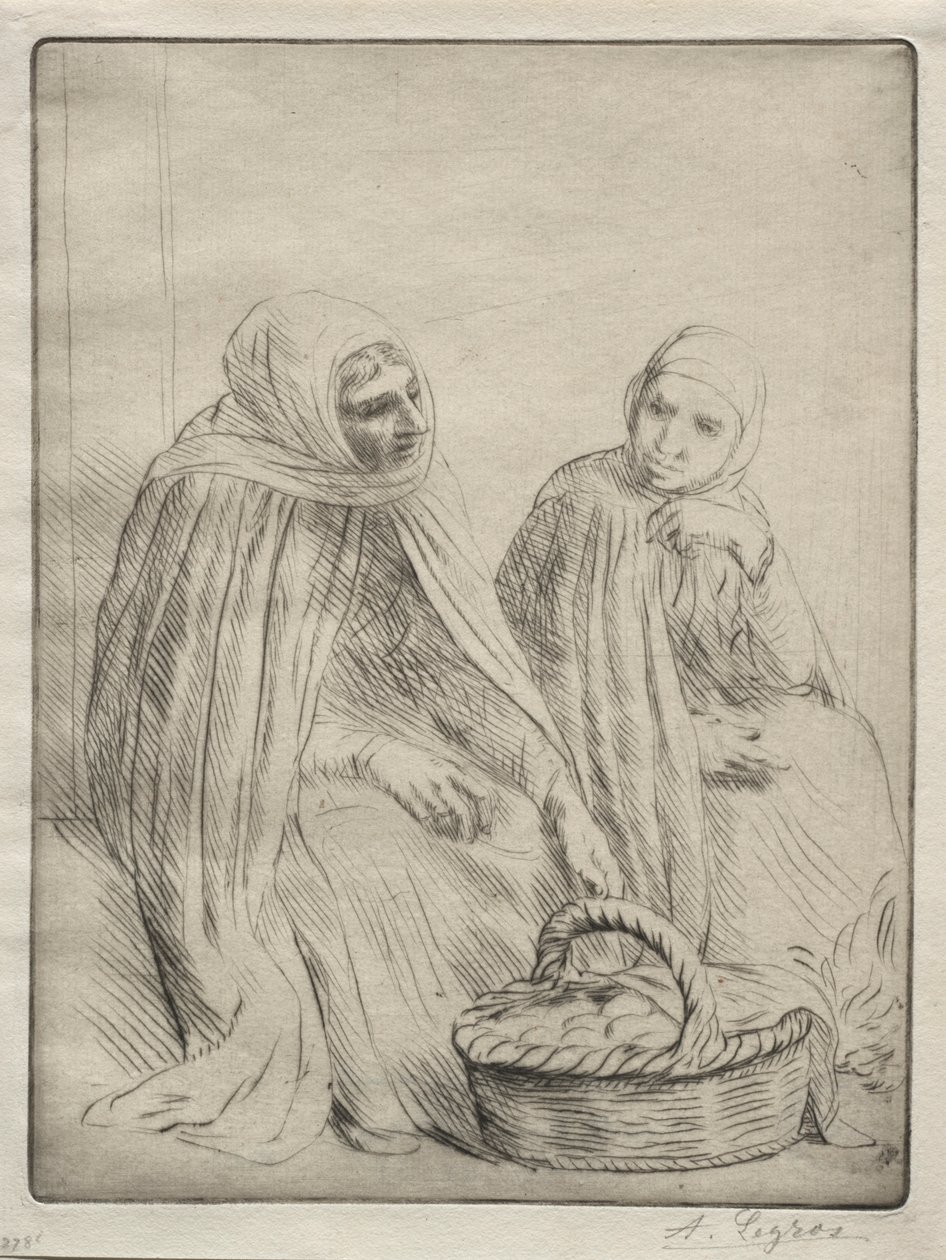 I mercanti di uova, prima tavola da Alphonse Legros