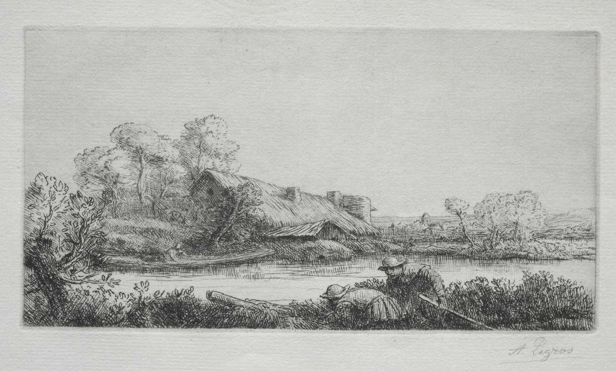 La fattoria sul fiume: effetto della sera da Alphonse Legros